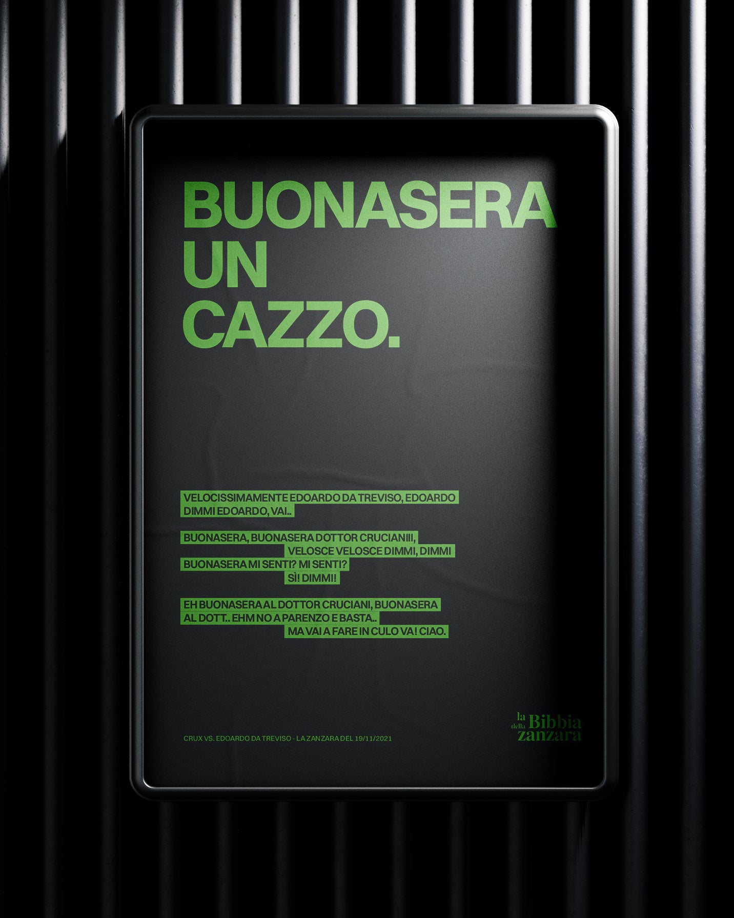 BUONASERA UN CAZZO.
